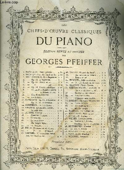LES CHEFS-D'OEUVRE CLASSIQUES DU PIANO