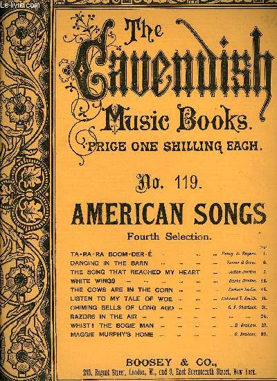 THE CAVENWISH MUSIC BOOK N119