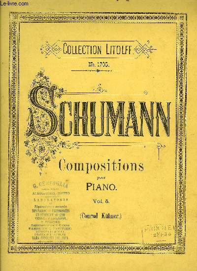COMPOSITIONS POUR PIANO VOLUME 5
