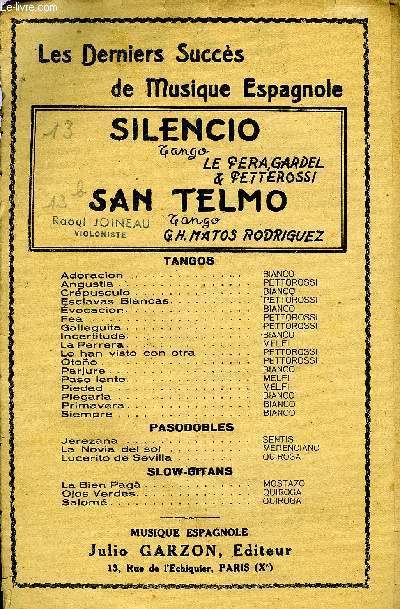 SILENCIO / SAN TELMO
