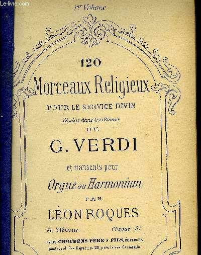 120 MORCEAUX RELIGIEUX 1ER VOLUME