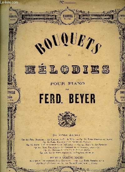 Bouquets de Mlodies pour piano - Les Huguenots.
