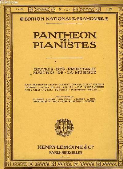 PRESTO extrait de la fantaisie OP.28 EDITION NATIONALE FRANCAISE PANTHEON DES PIANISTES