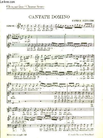 CANTATE DOMINO chorpartitur/ Chorus Score
