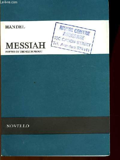 MESSIAH edited by Ebenezer Prout