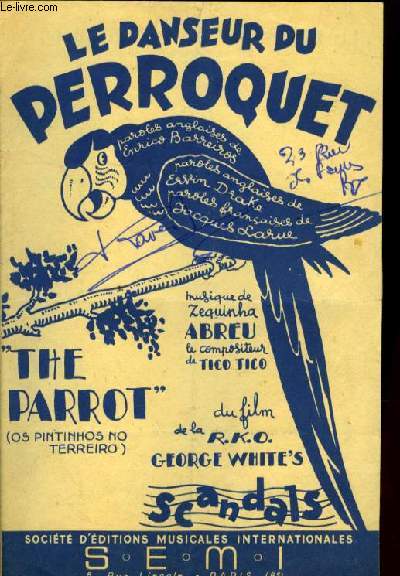 LA DANSEUR DU PERROQUET (la danseuse du perroquet) (the parrot