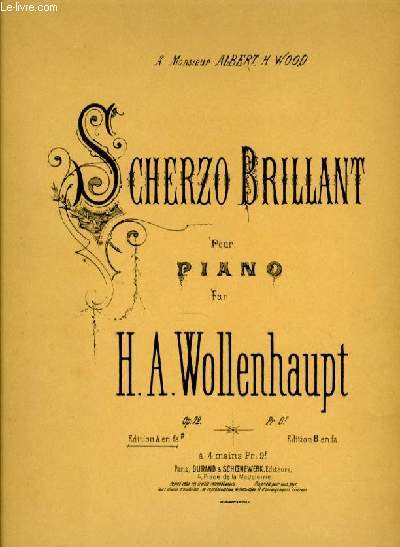 SCHERZO BRILLANT pour piano