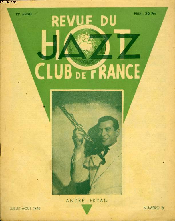REVUE DU HOT JAZZ CLUB DE FRANCE NUMERO 8