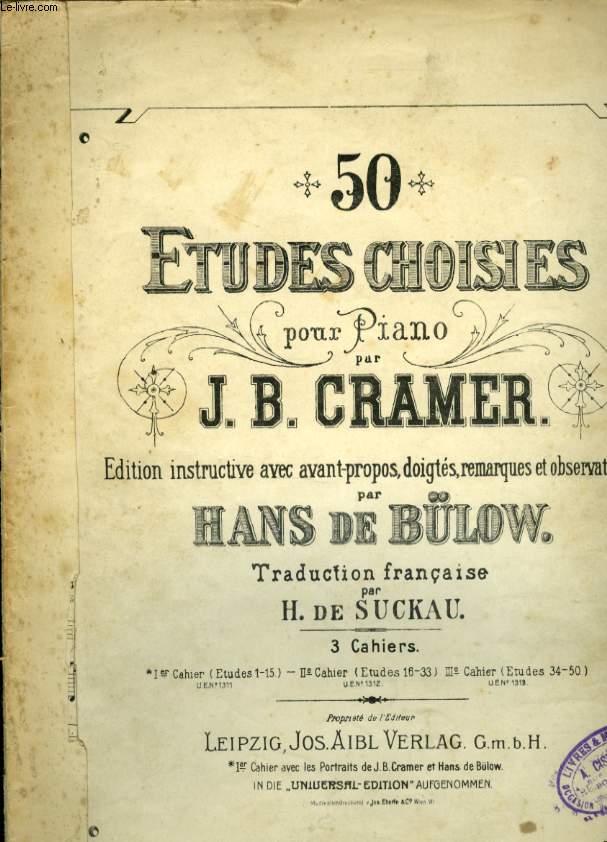 50 ETUDES CHOISIES POUR PIANO