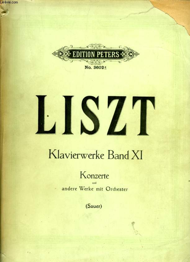 LISZT - KLAVIERWERKE BAND XI