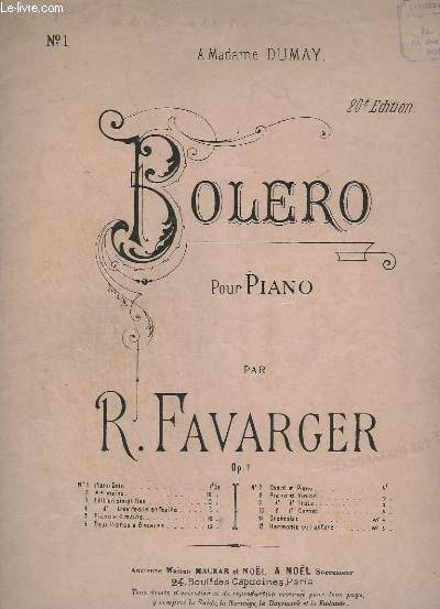 BOLERO - N1 : PIANO SOLO.
