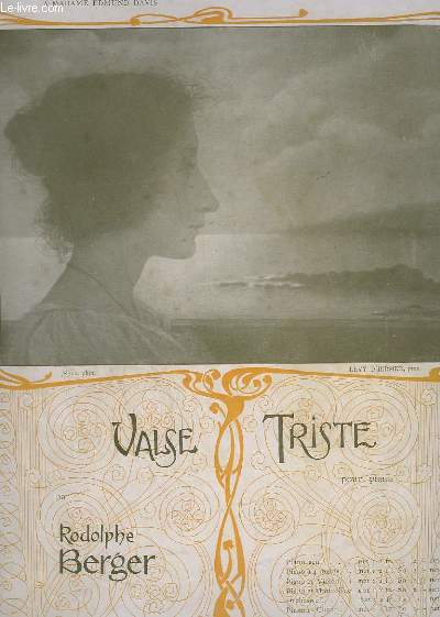 VALSE TRISTE ( A LA TZIGANE) - POUR PIANO.