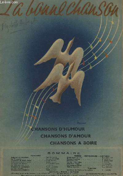 LA BONNE CHANSON - CHANSON D'HUMOUR + CHANSONS D'AMOUR + CHANSONS A BOIRE.