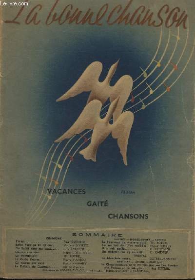 LA BONNE CHANSON - VANCANCES + GAITE + CHANSONS.