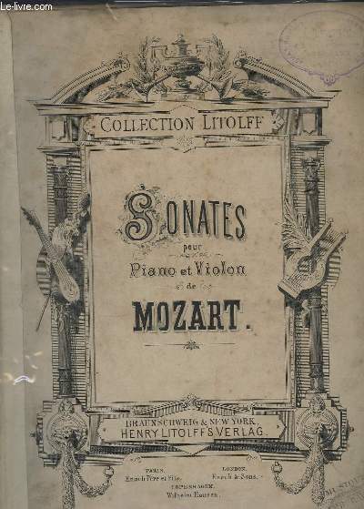 SONATES - POUR PIANO ET VIOLON.