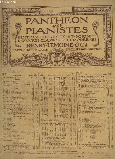 PANTHEON DES PIANISTES - N652 : 50 ETUDES FACILES ET PROGRESSIVES POUR PIANO - OP.37.