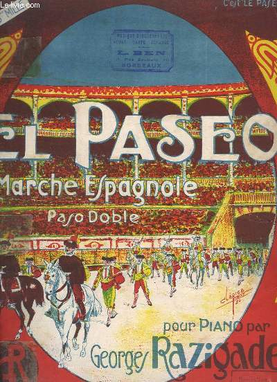 EL PASEO - MARCHE ESPAGNOLE (PASO DOBLE) - POUR PIANO.