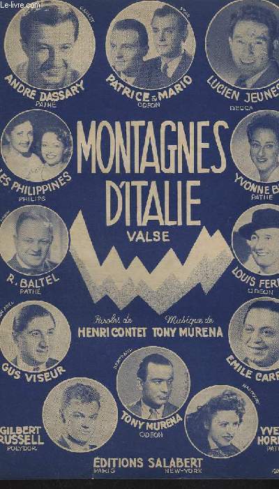 MONTAGNES D'ITALIE - CHANT.