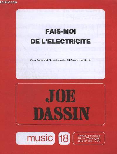 FAIS MOI DE L'ELECTRICITE - PIANO + CHANT.