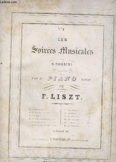 LES SOIREES MUSICALES - N2 : LA REGATA VENEZIAN - POUR PIANO.