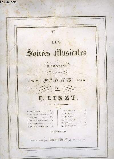 LES SOIREES MUSICALES - N9 : LA DANZA - POUR PIANO SOLO.