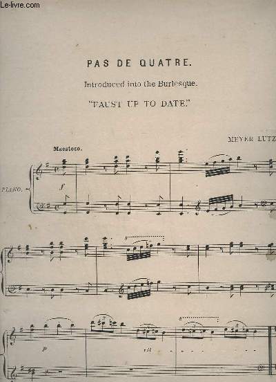PAS DE QUATRE - FAUST UP TO DATE - PIANO.