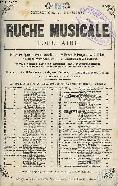 LA RUCHE MUSICALE POPULAIRE - N124 : MIGNON - DUO.