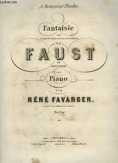 FANTAISIE DE FAUST - POUR PIANO.