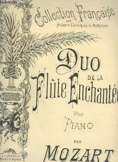 DUO DE LA FLUTE ENCHANTEE - POUR PIANO.