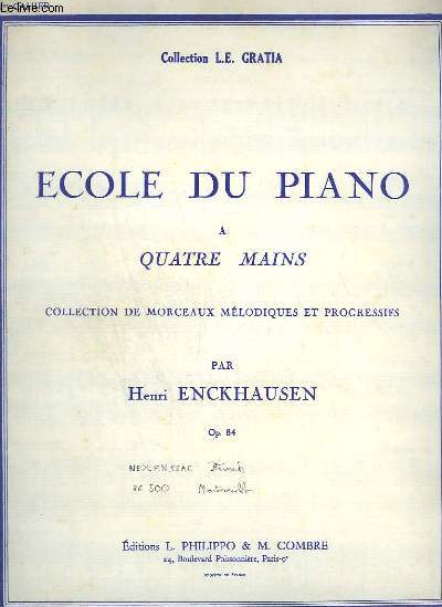 ECOLE DU PIANO A 4 MAINS - OP.84 - 1 CAHIER.