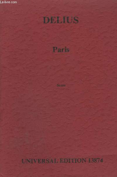 COMPLETE WORKS - PARIS : NOCTURNE, THE SONG OF A GREAT CITY POUR PICCOLO + FLUTES + OBOES + ENGLISH HORN + CLARINETS + BASS CLARINET + BASSOONS + DOUBLE BASSOON + TIMPANI + HARP + VIOLIN 1 & 2 + VIOLAS + VIOLONCELLOS + DOUBLE BASSES.