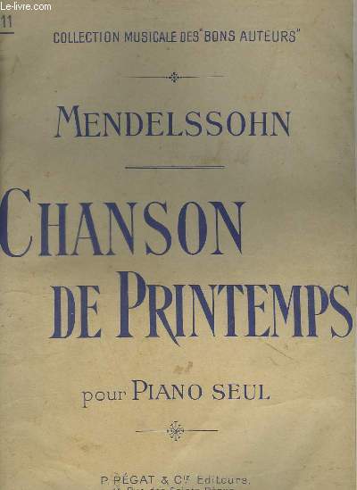 CHANSON DE PRINTEMPS - POUR PIANO SEUL.