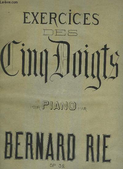 EXERCICES DES CINQ DOIGTS POUR PIANO.
