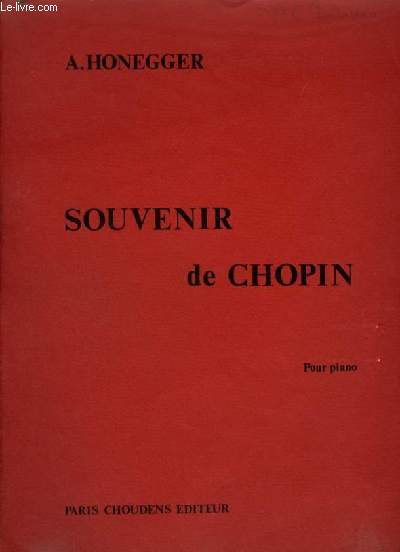 SOUVENIR DE CHOPIN - POUR PIANO.