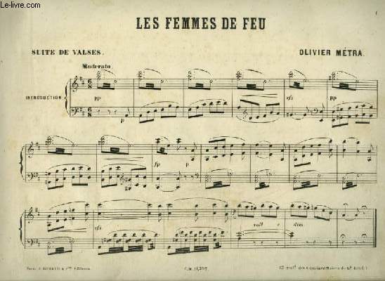 LES FEMMES DE FEU - SUITE DE VALSE POUR PIANO.