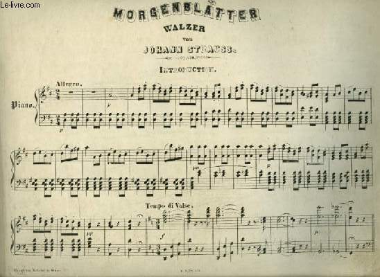 MORGENBLTTER - WALZER PIANO.