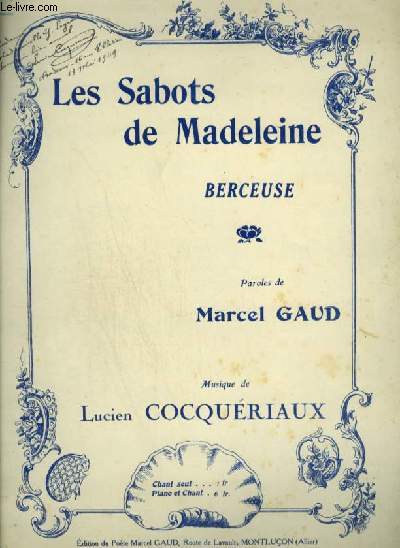 LES SABOTS DE MADELEINE - BERCEUSE POUR PIANO.