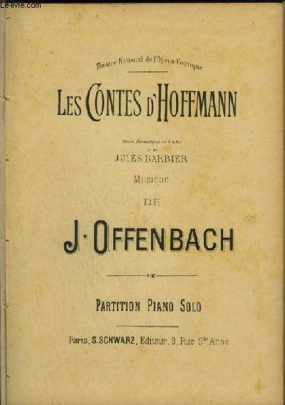 LES CONTES D'HOFFMANN - POUR PIANO SOLO.