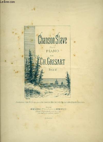 CHANSON SLAVE POUR PIANO.