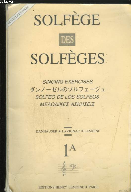 SOLFEGE DES SOLFEGES - SINGING EXERCISES - 1A : FACILE / EASY.