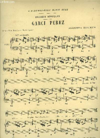 Garci Perez, pour piano