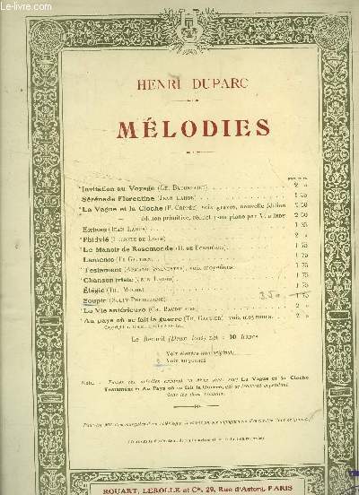 Mlodies- Soupir pour piano et chant