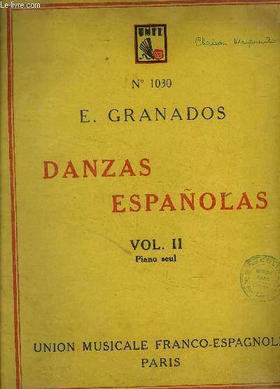 Danzas espanolas Vol II pour piano solo