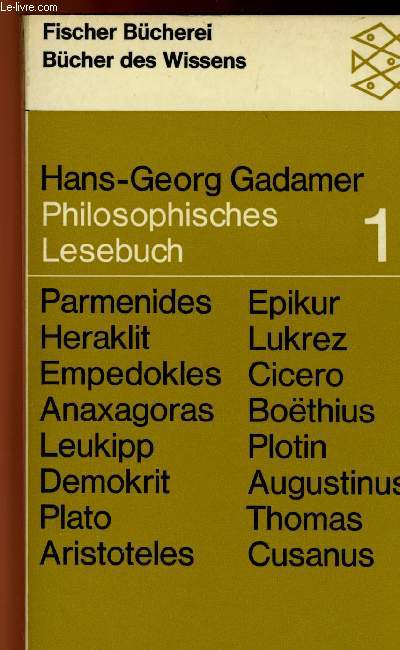 PHILOSOPHISCHES LESEBUCH, 1