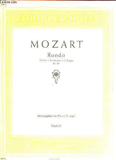 MOZART - RONDO (D-Dur / R majeur / D major) KV 485