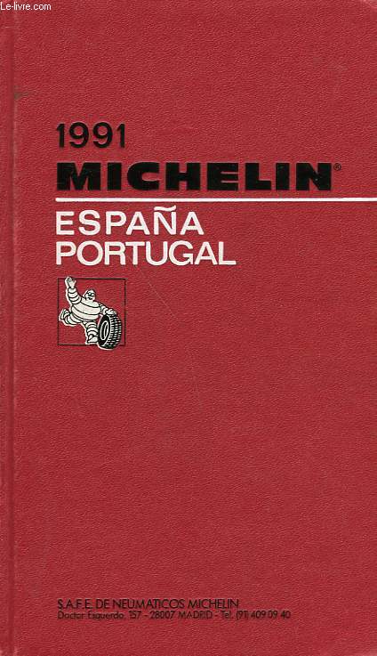 ESPANA, PORTUGAL, MICHELIN 1991
