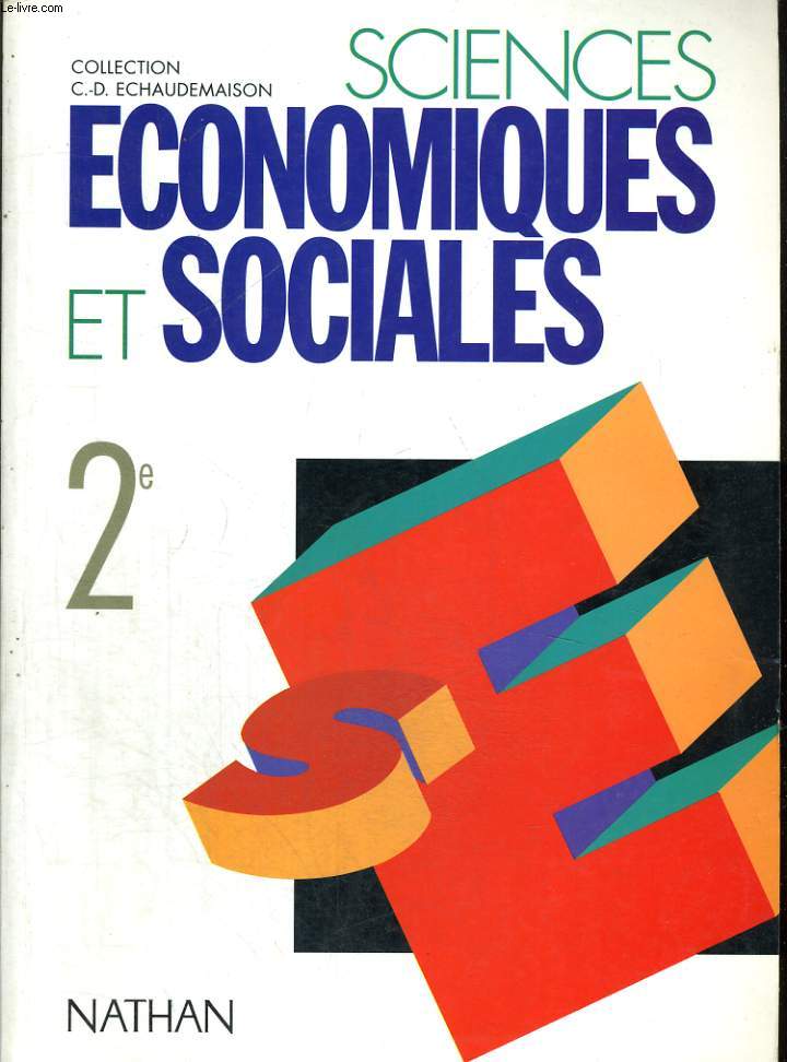 SCIENCES ECONOMIQUES ET SOCIALES. 2e. PROGRAMME 1993.