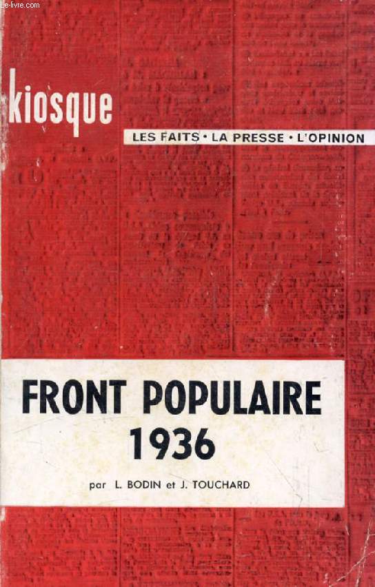 FRONT POPULAIRE, 1936