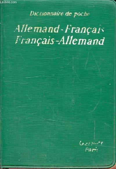 DICTIONNAIRE DE POCHE ALLEMAND FRANCAIS ET FRANCAIS-ALLEMAND