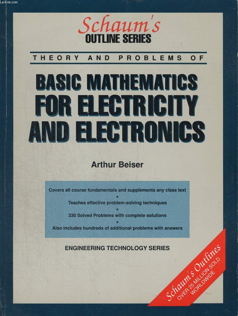 THEORY AND PROBLEMS OF BASIC MATHEMATICS FOR ELECTRICITY AND ELECTRONICS